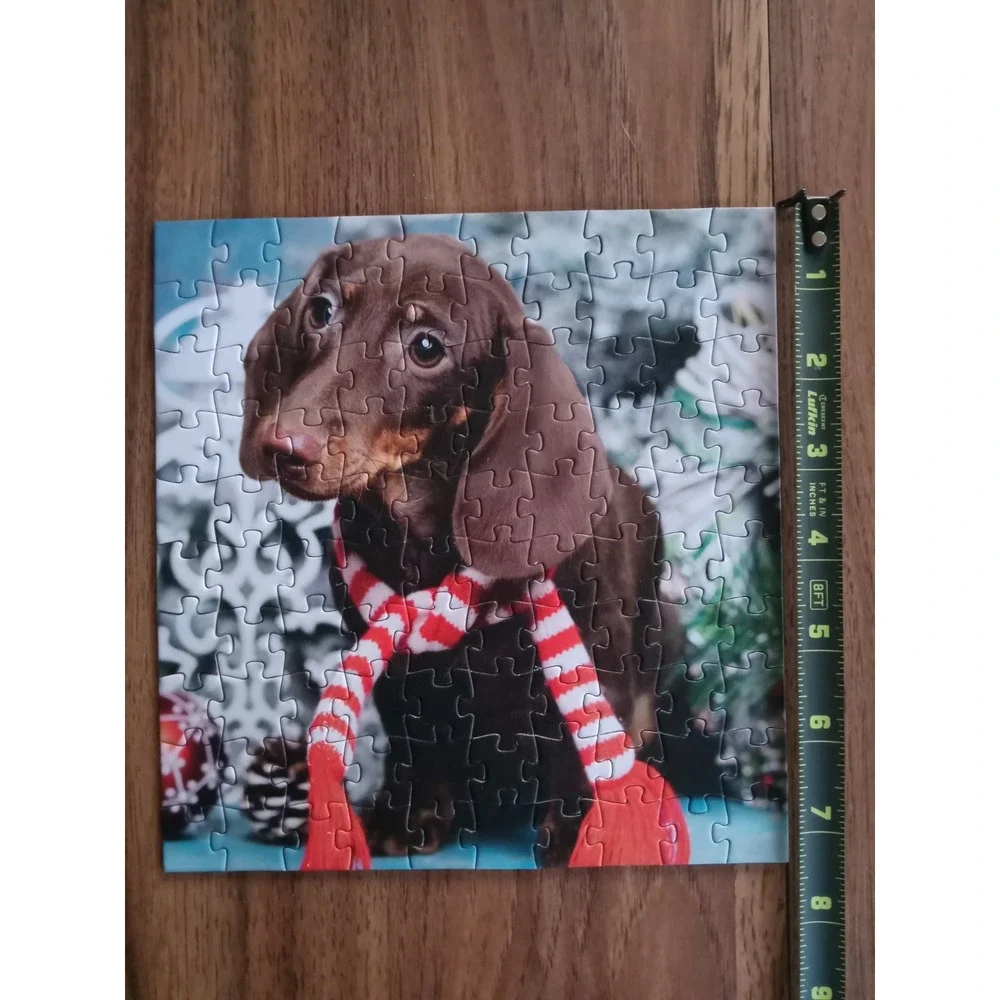 Perfectly Puzzling 100 Piece Christmas Dog Jigsaw Puzzle